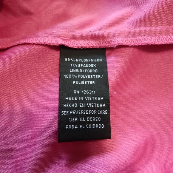 Ronni Nicole Pink Lace Sleeveless Dress XL Damask Eyelet Scoop Neck Cottage Boho - Picture 7 of 14